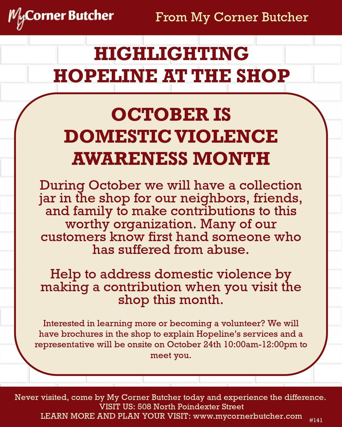 My - 🟣 October is Domestic Violence Awareness Month 🟣 We're proud to ...