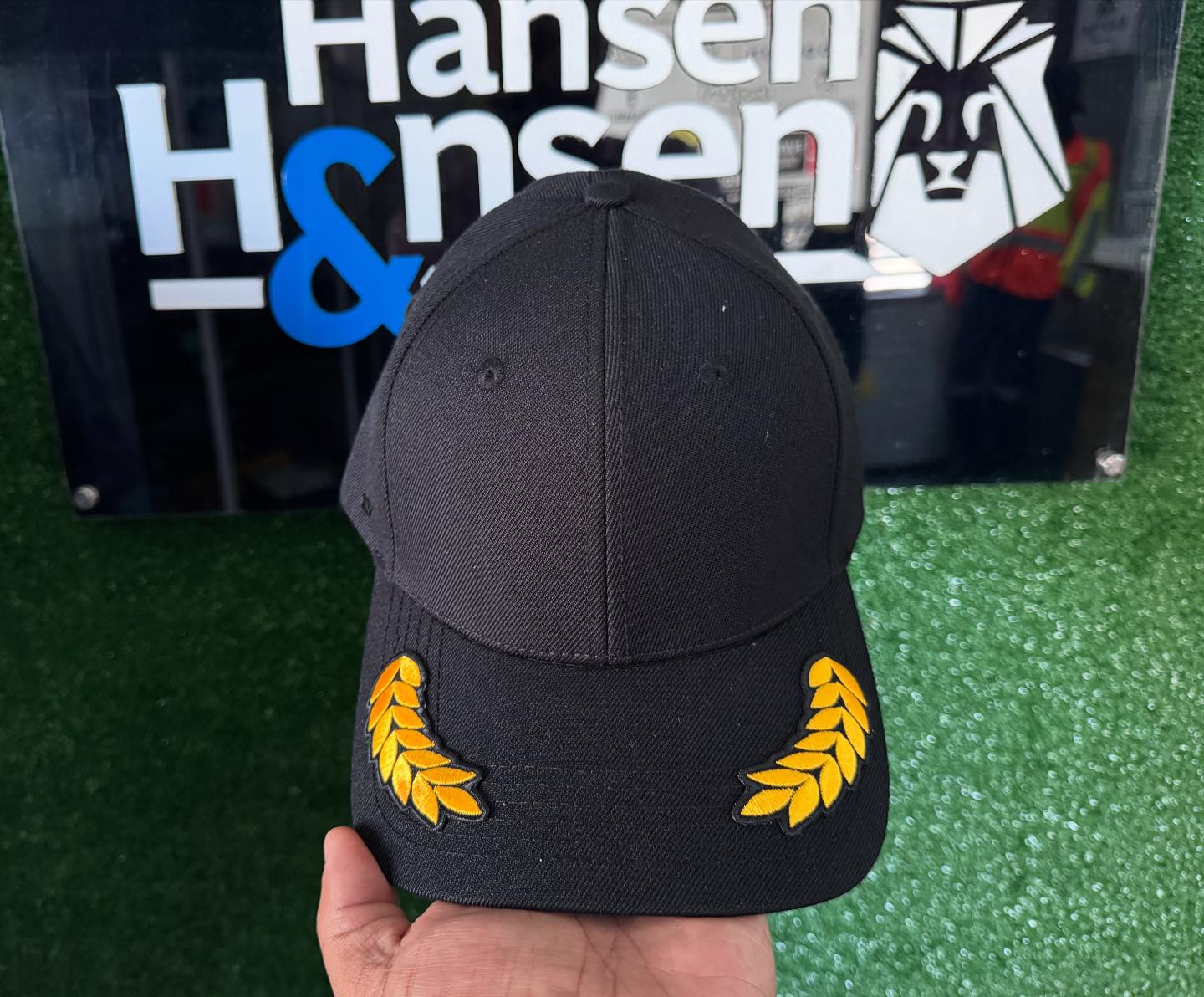 Cap Brim Embroidery.