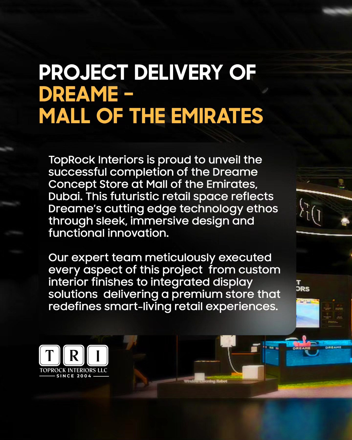 TOP - We’re proud to announce the successful delivery of the @dreame ...