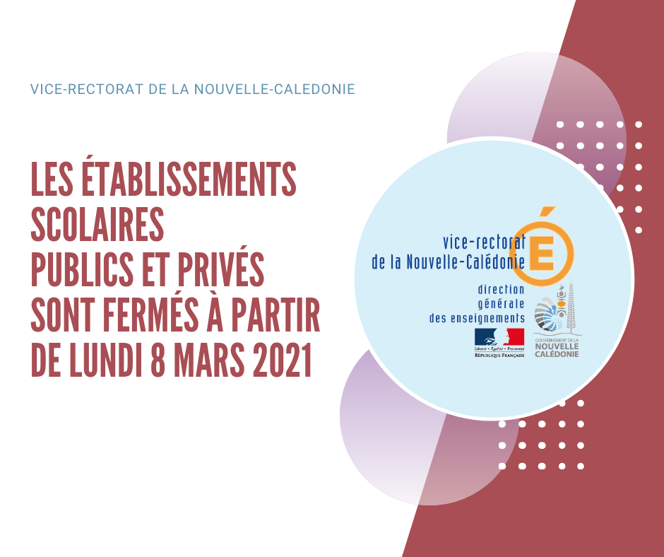 Vice-rectorat de la Nouvelle-Calédonie - ⚠Les écoles, collèges et ...