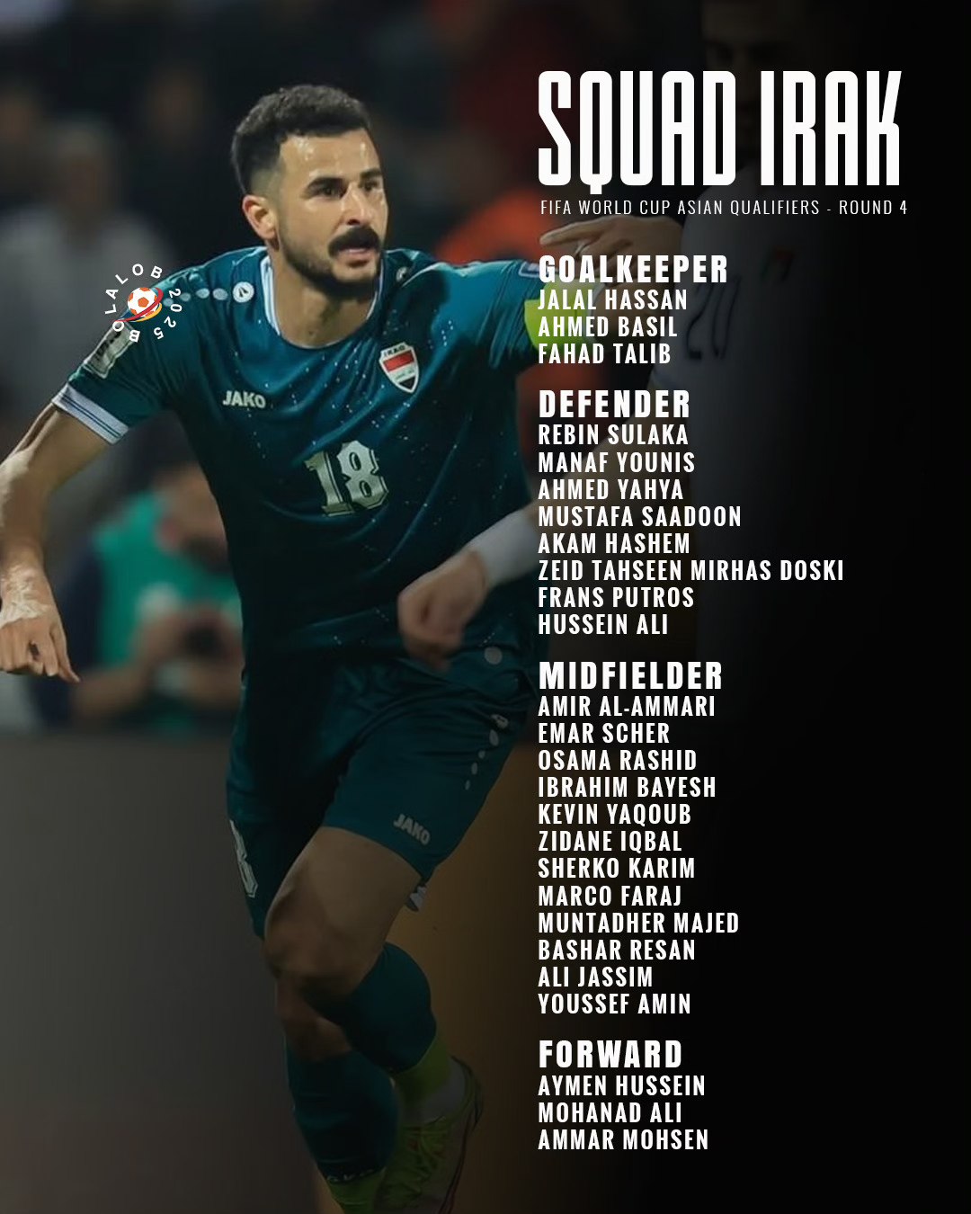 Bolalob - Federasi sepak bola Irak (IFA) resmi merilis... | Facebook