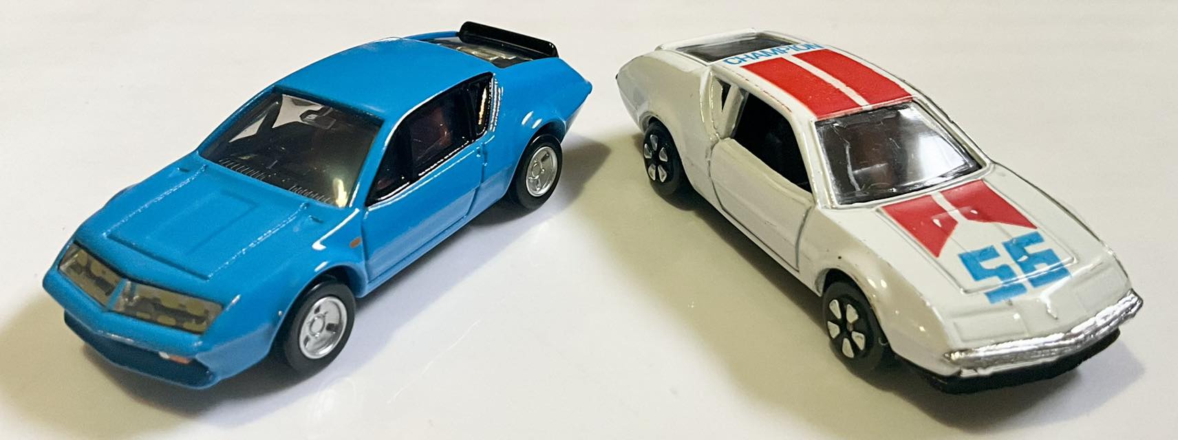 Misato's Alpine Renault A310 Tomica model