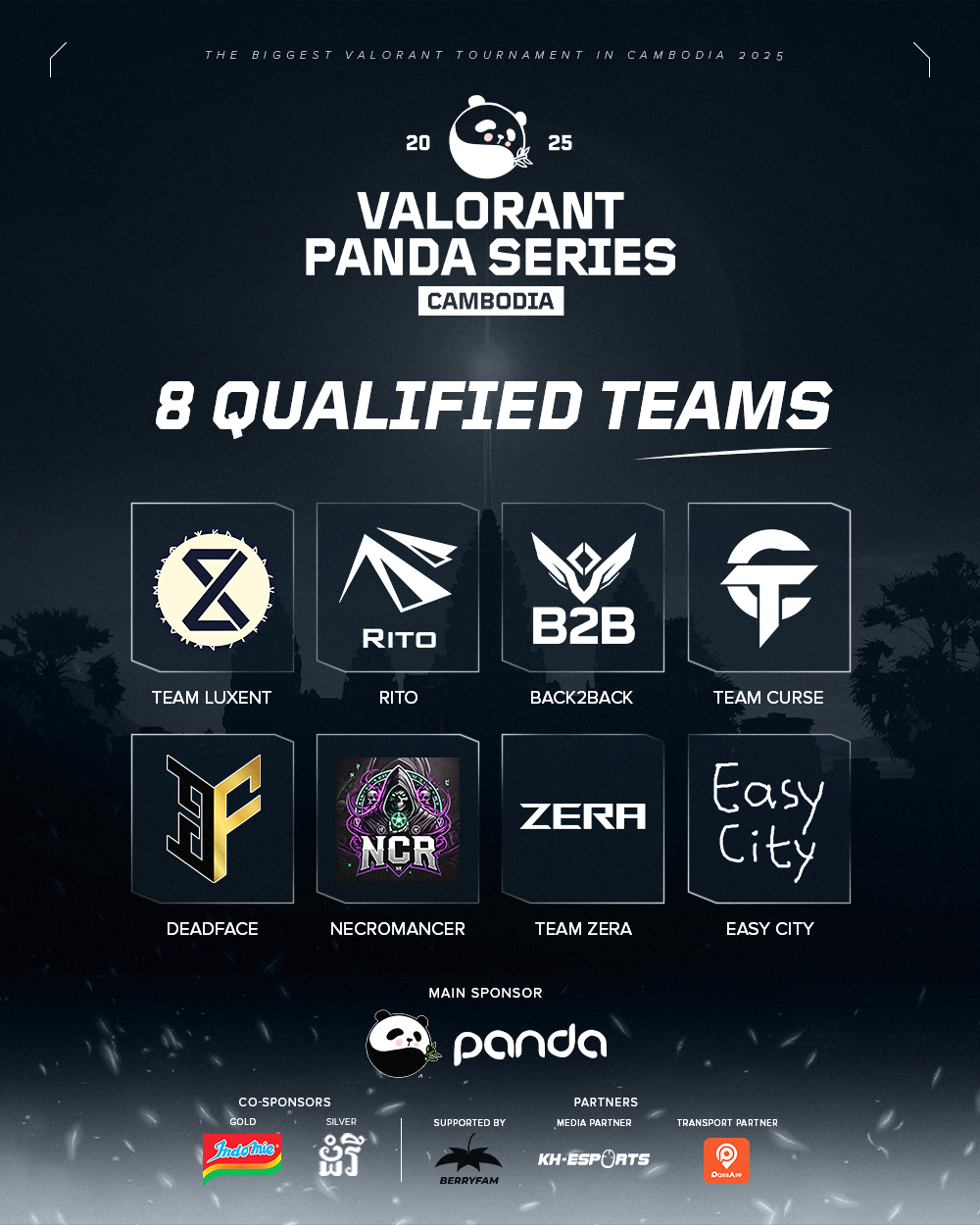 Cambodia - Top 8 teams from the Valorant Panda Series 2025 Open ...