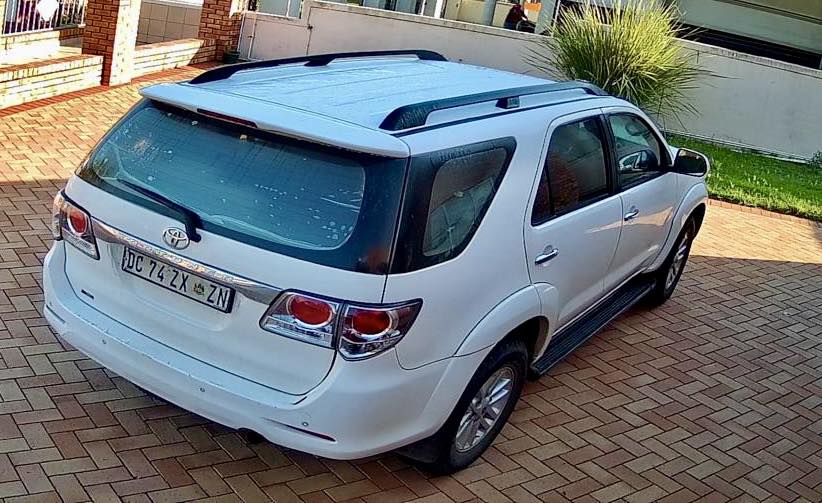 Theft Of Motor Vehicle: Lotusville - KZN A white Toyota Fortuner