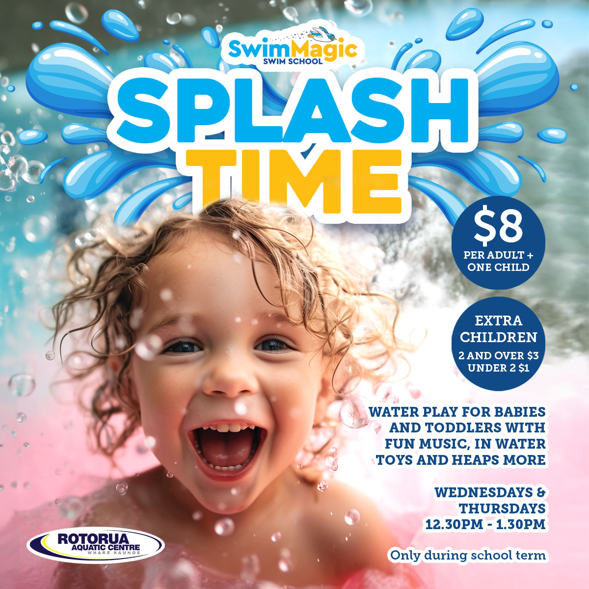 Rotorua - 💦 SPLASH TIME is on at Rotorua Aquatic Centre! 💦 Water play ...