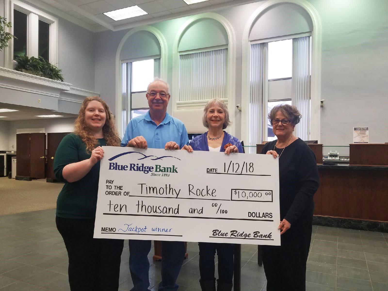Blue - Congratulations to Timothy & Susan Rocke of Luray, VA for ...