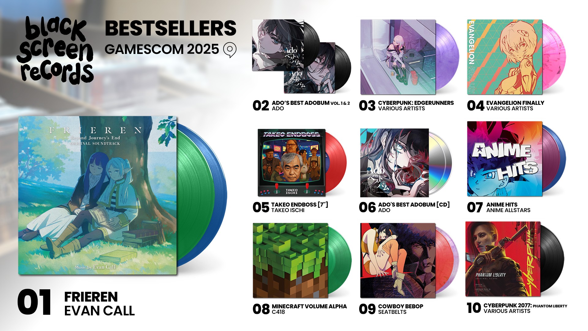 ADO cd, dvd and LP on Gamescom 25-50€ Tdn 伊 蔻 吉 att itt 伊 เก้ 
