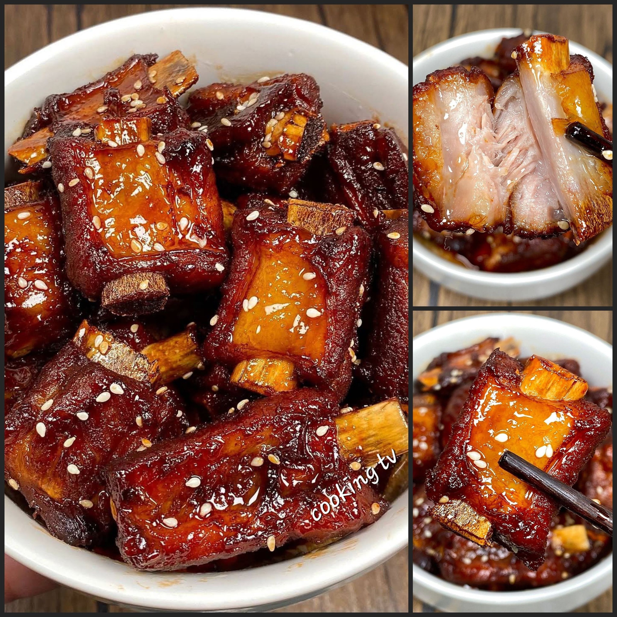 Cooking - Sweet and Sour Pork Ribs Recipe: Ingredients: 1. - 5 lbs pork ...