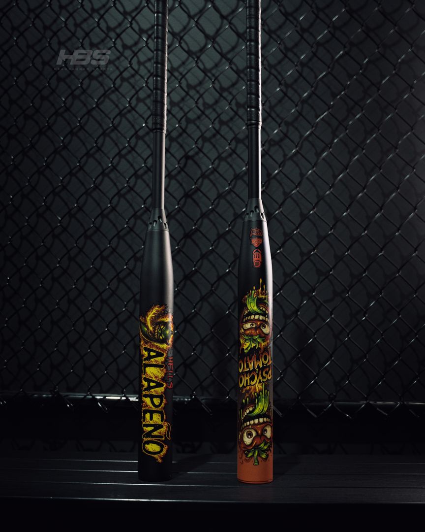 Two new Short Porch slowpitch bats just dropped 🔥 🌶️ Hell's