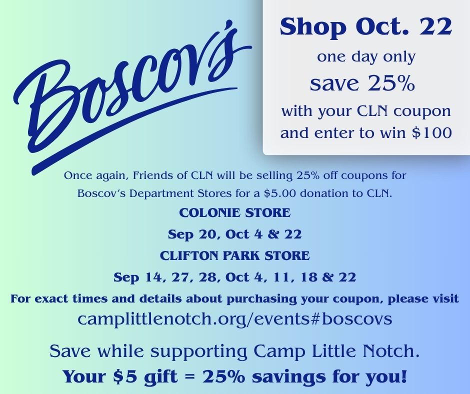 Camp - Support CLN and Save at Boscov’s! Friends of CLN has been part ...