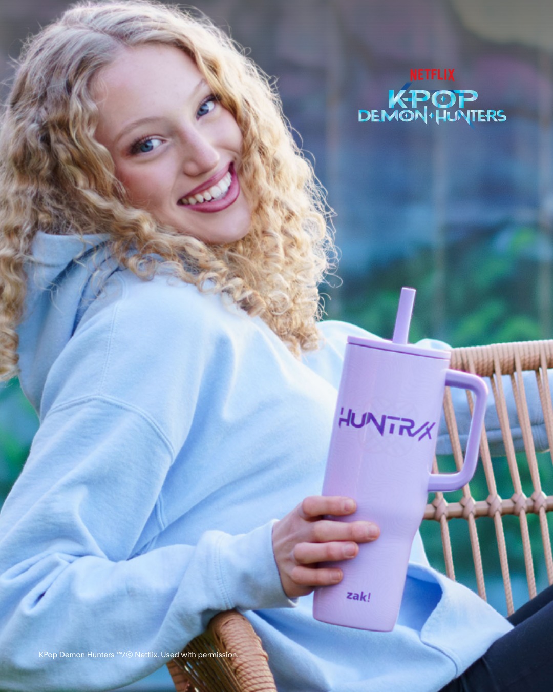 The 30 oz. KPop Demon Hunters™ tumbler featuring HUNTR/X is made