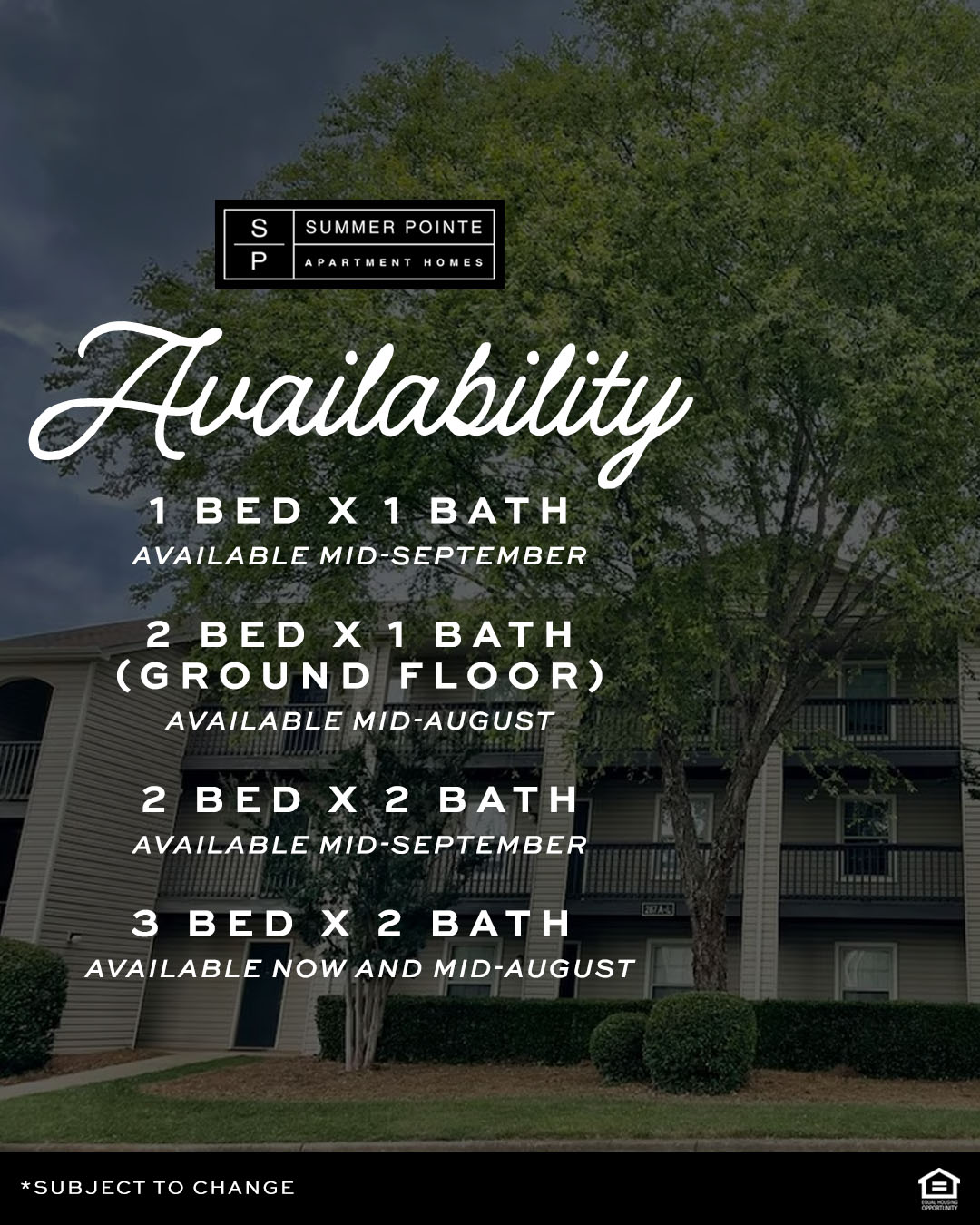 🎉 From one-, two- and... - Summer Pointe Apartment Homes | Facebook