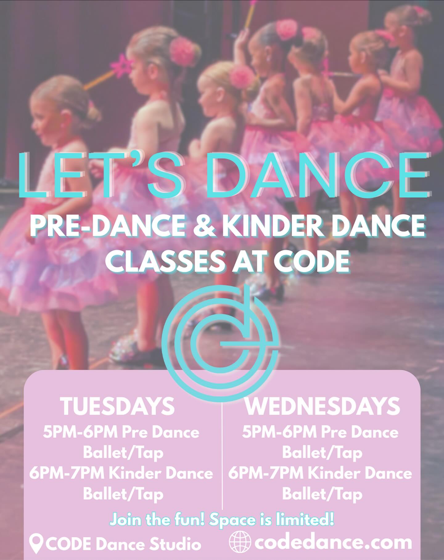 CODE - Tiny dancers, big smiles! Pre-Dance & Kinder Dance classes are ...
