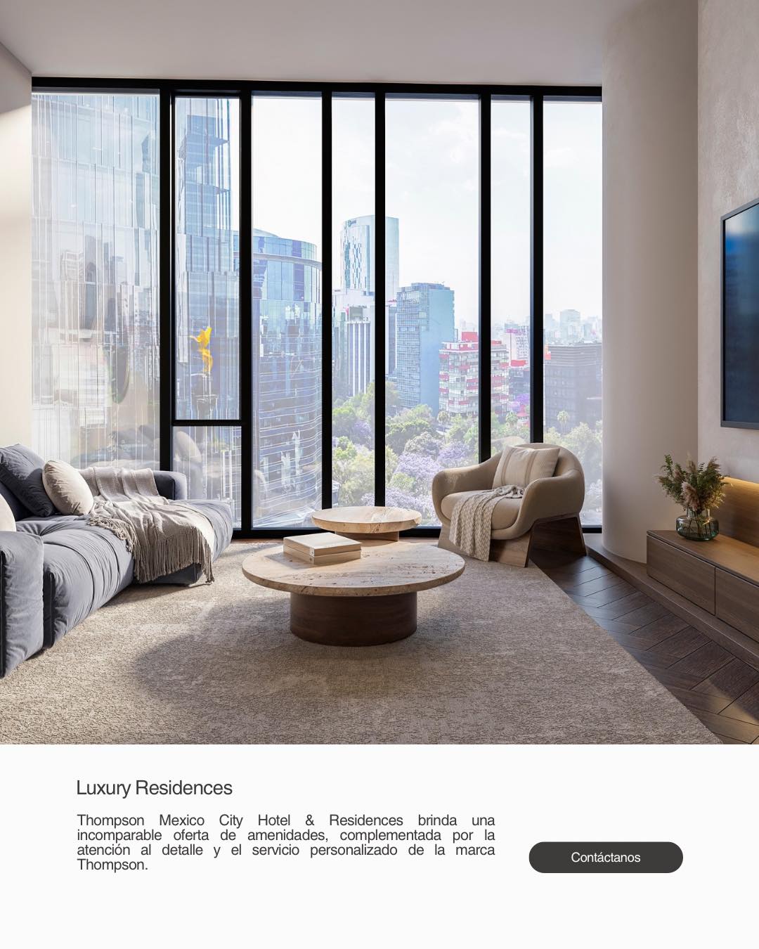Remoh - Vive el lujo con una vista excepcional en CDMX - Thompson CDMX ...