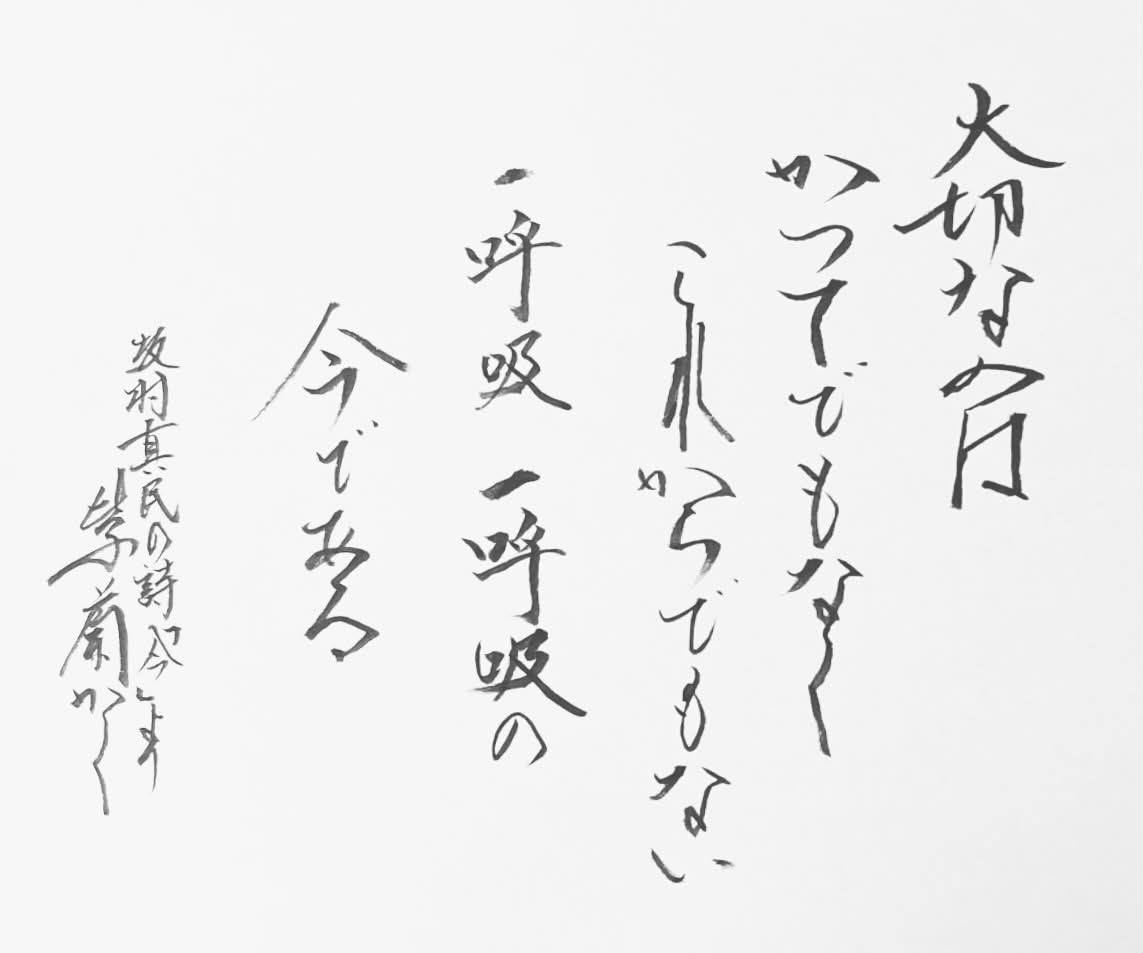 仏教詩人 坂村真民 肉筆紙本掛軸 念ずれば花ひらく 仏教詩人 坂村真民