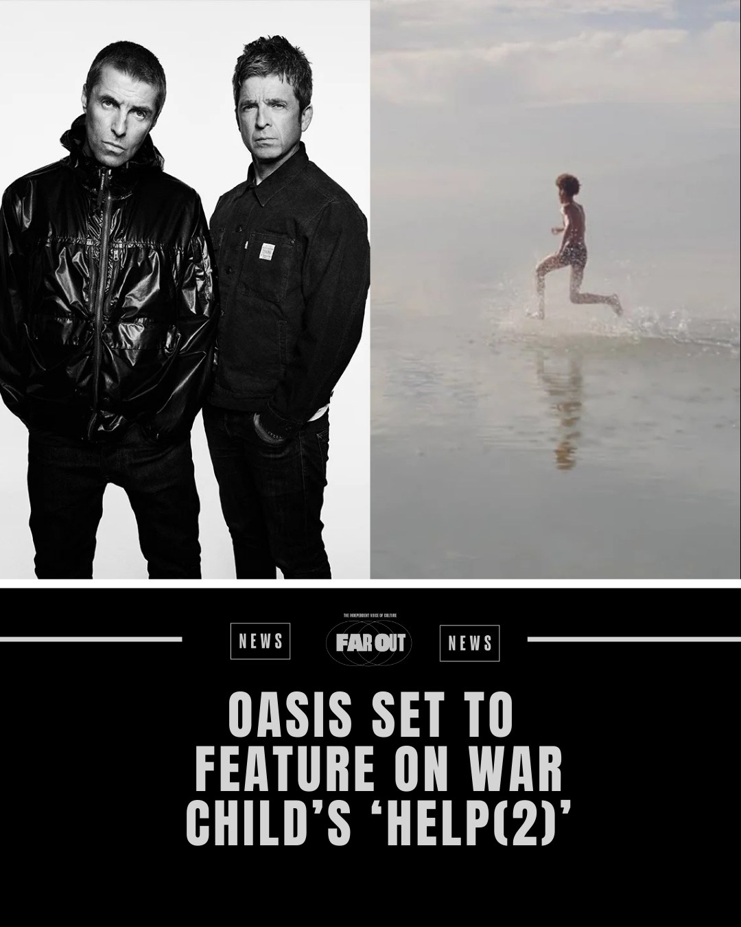 oasis will feature on the forthcoming HELP(2) album in aid of