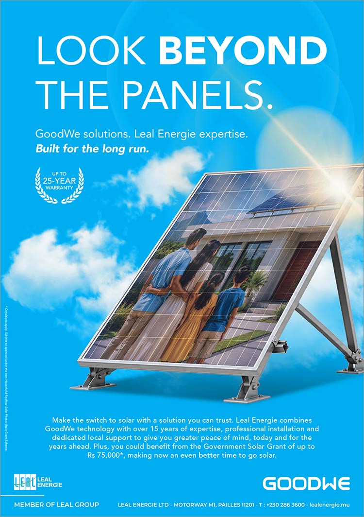 Leal Energie's solar solutions with GoodWe technology in Mauritius