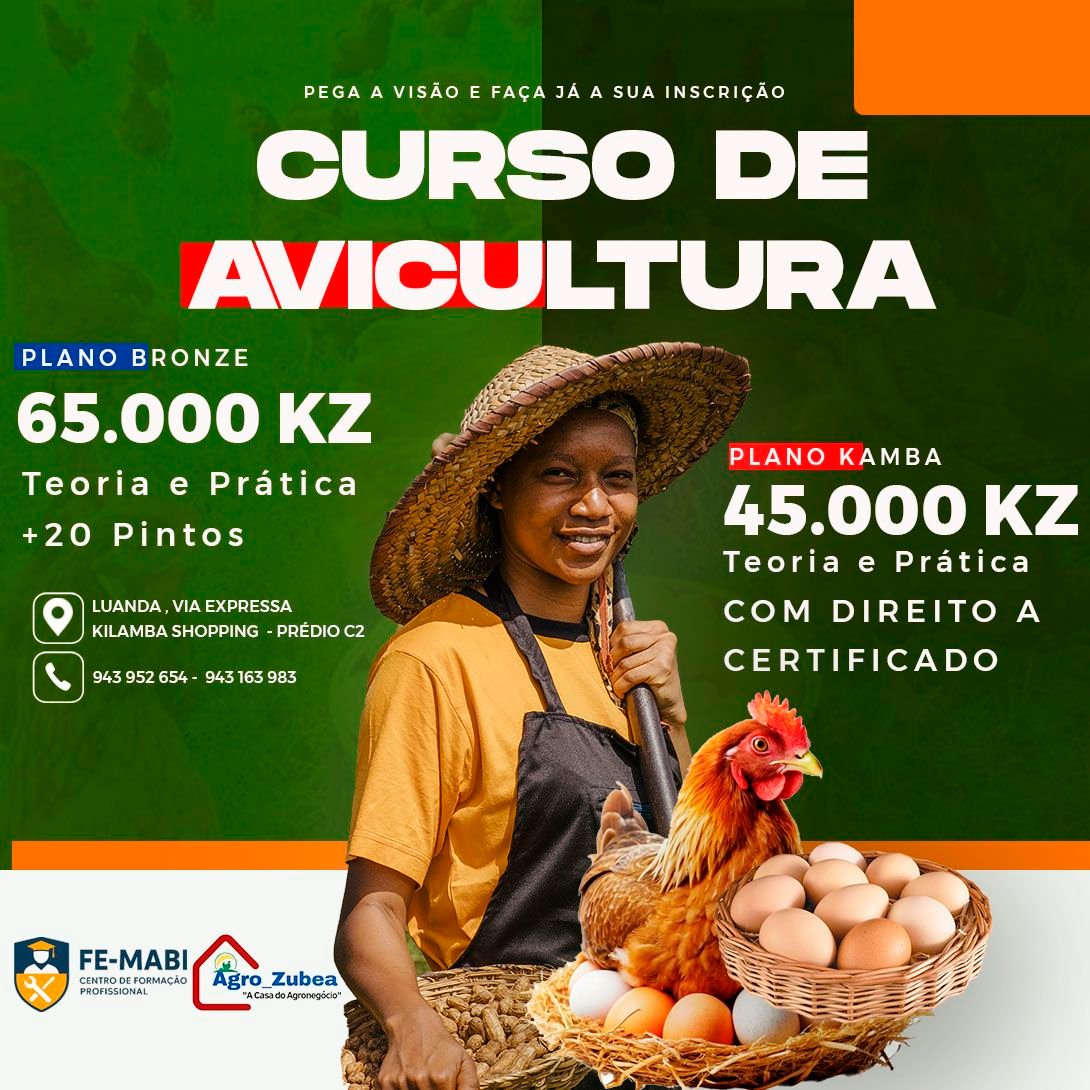 Agro-Zubea - 🐔 Invista no seu futuro com o Curso de... | Facebook