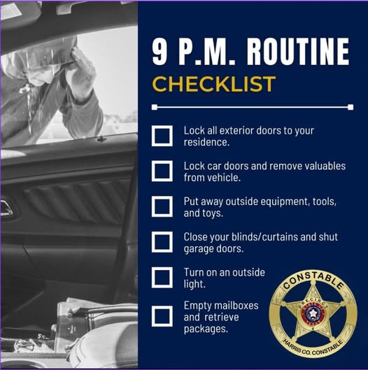 🌙🚨 9 PM... - Mark Herman, Harris County Constable Precinct 4 | Facebook