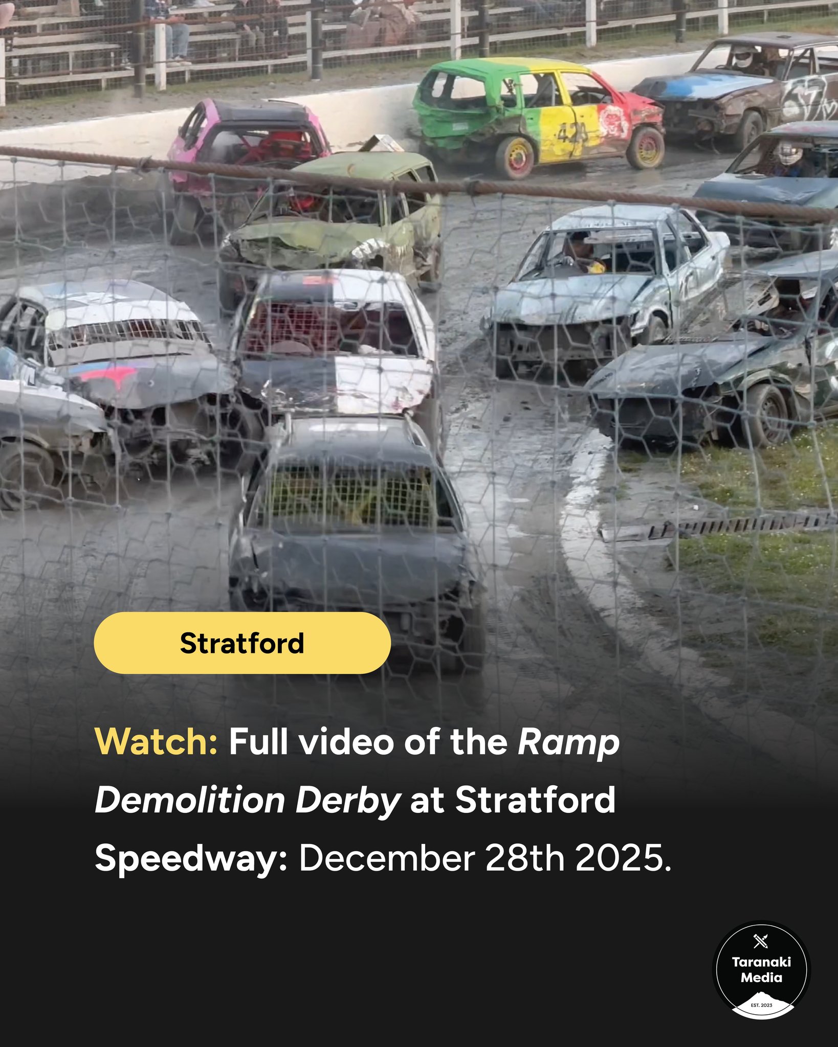 Taranaki - Full video of last night's Demolition Derby at Stratford ...