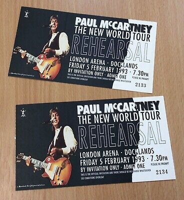 February 5th 1993 - New World Tour Rehearsal Concert (London 