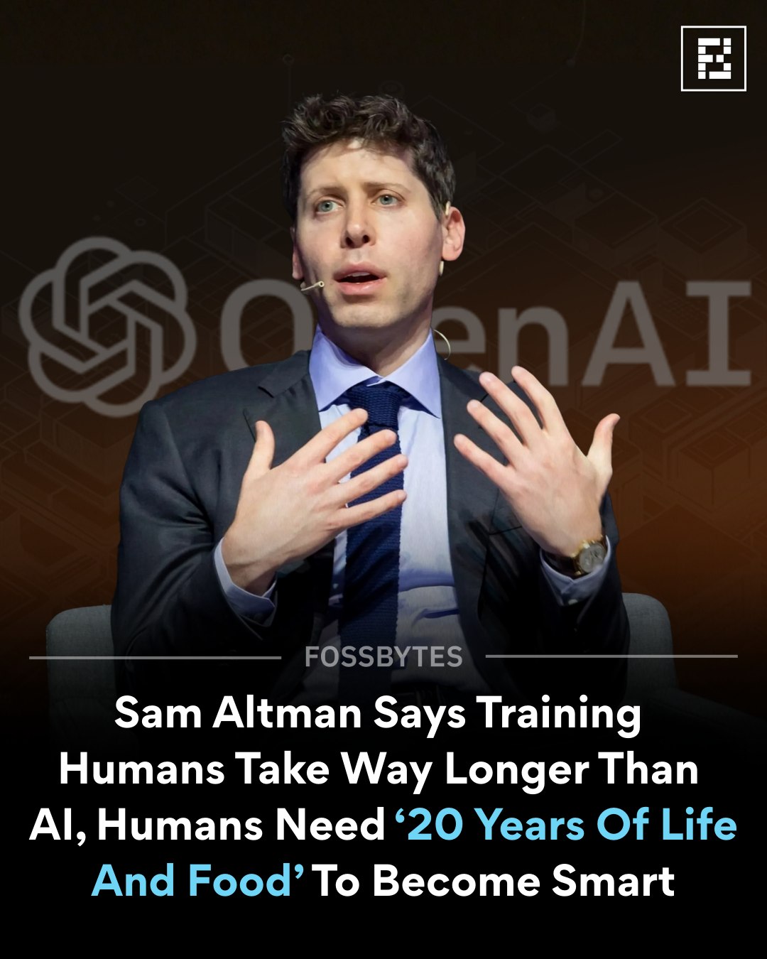 Fossbytes - Sam Altman spoke at an event hosted by The... | Facebook
