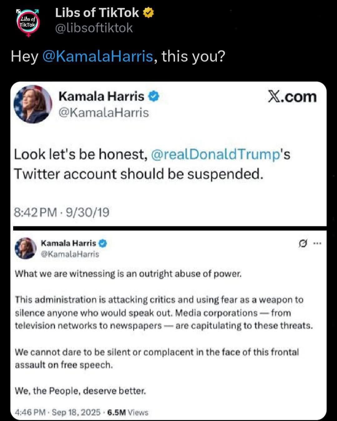 Tenacious - Kamala Harris was ok with censoring true free speech | Facebook