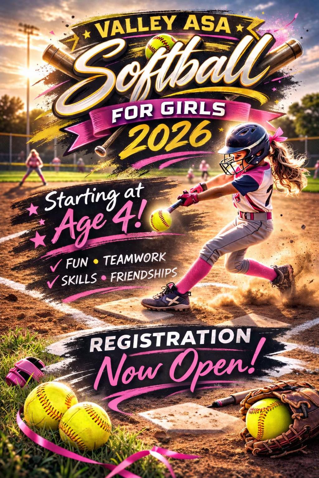 Valley - 🥎 Valley ASA Softball Registration is NOW OPEN! 🥎 We are so ...