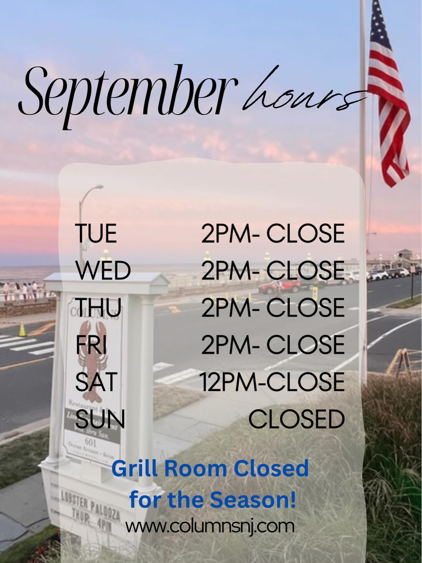 The Columns - Local summer starts today! We’re open all week long and ...