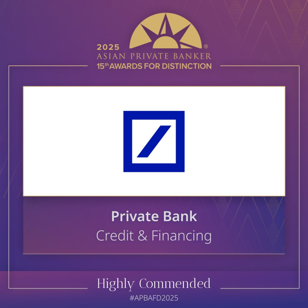Asian - Congratulations to Deutsche Bank Private Bank for receiving a ...