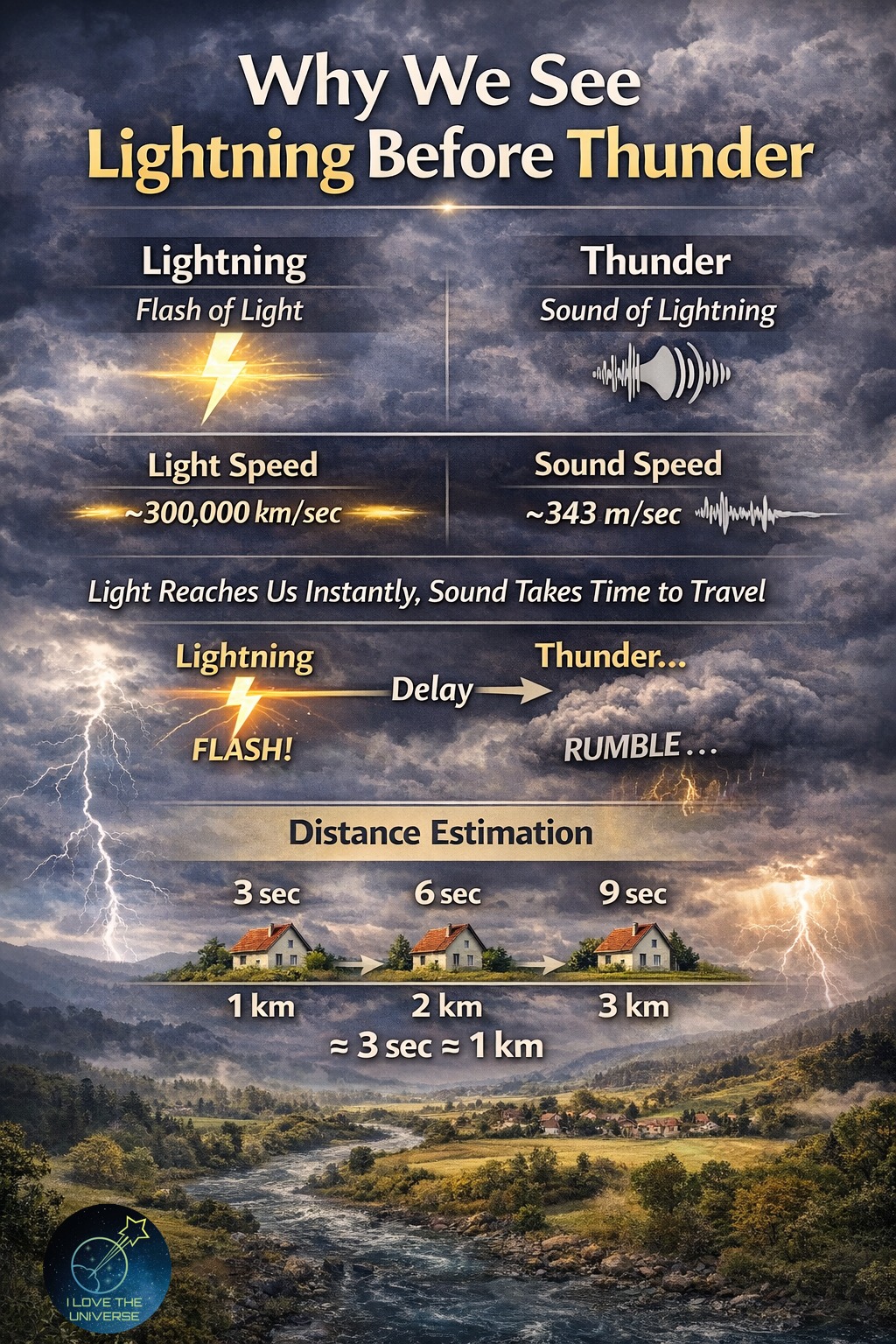 I Love - When a storm rolls in, we always see the lightning before we ...