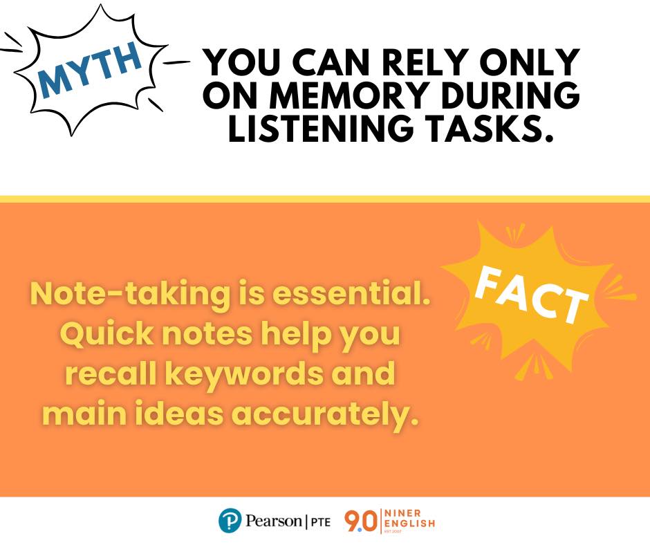 9.0 - PTE Myth Busters MYTH: You can rely only on memory during ...