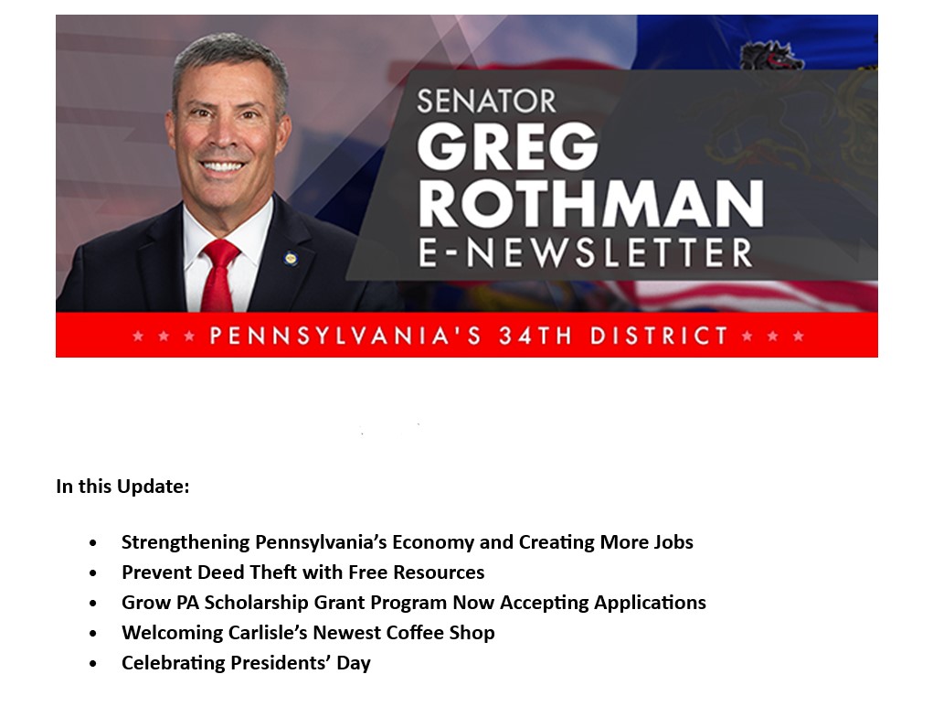 Senator Greg Rothman added a new... - Senator Greg Rothman