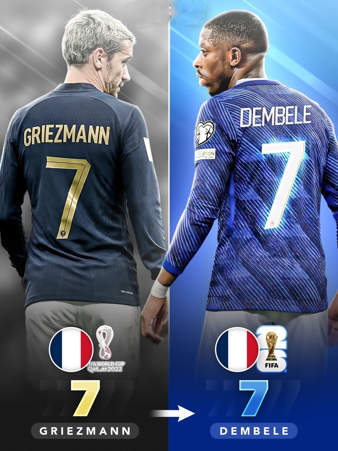 France's New Number Seven ✨👑 #WorldCup2026 #FranceFootball