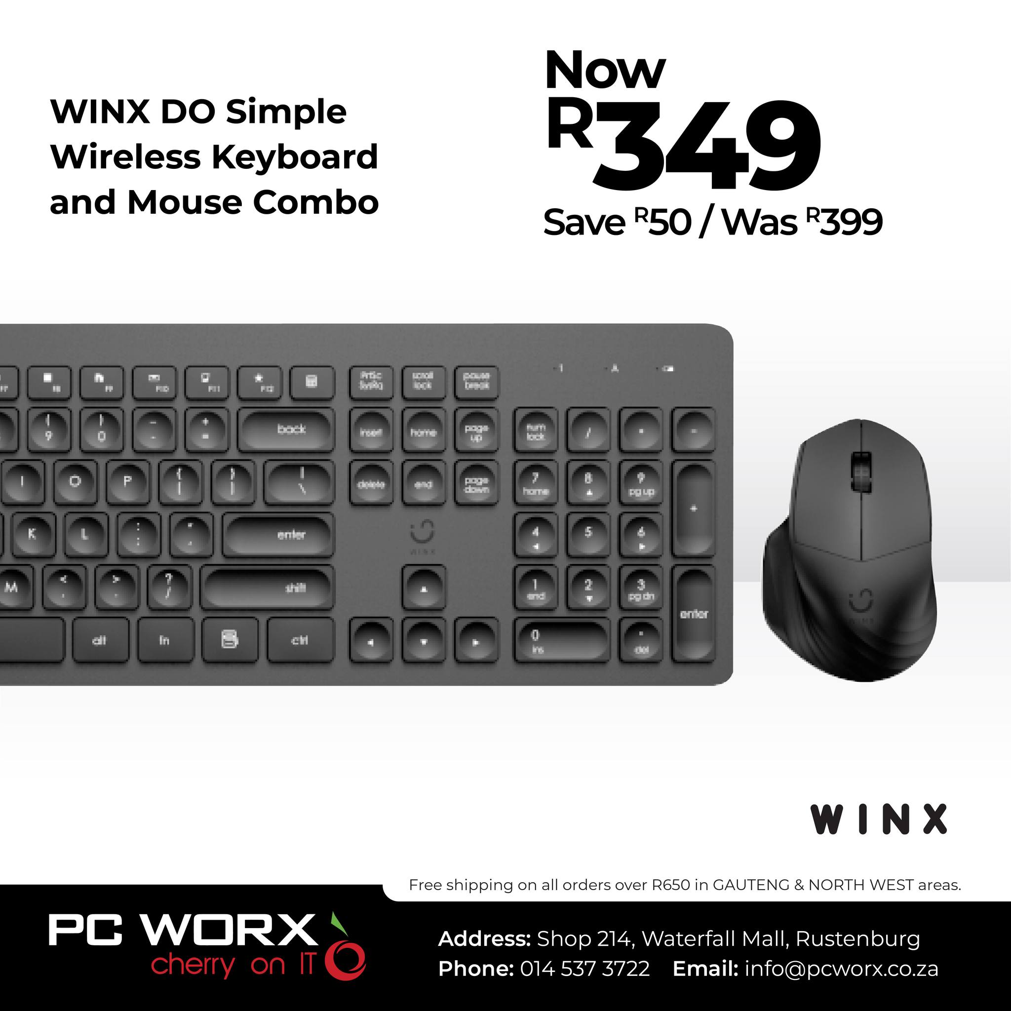 PC - The PC Worx August Sale is ON 🔥 Now R349 / Save R50 WINX DO Simple ...