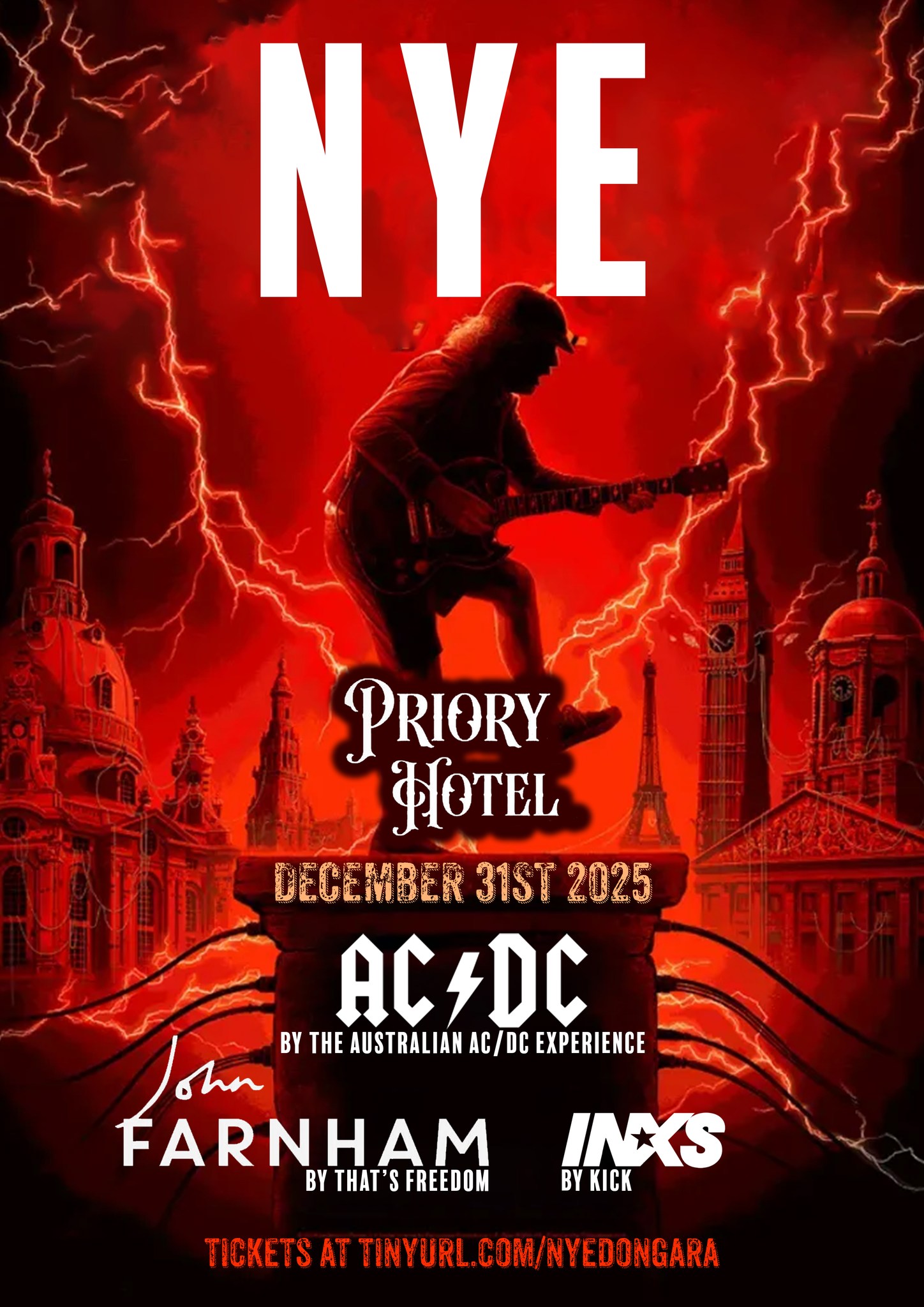 The Priory - 🎆 NYE at The Priory Hotel – A Night of Rock Legends 🎸 Ring ...