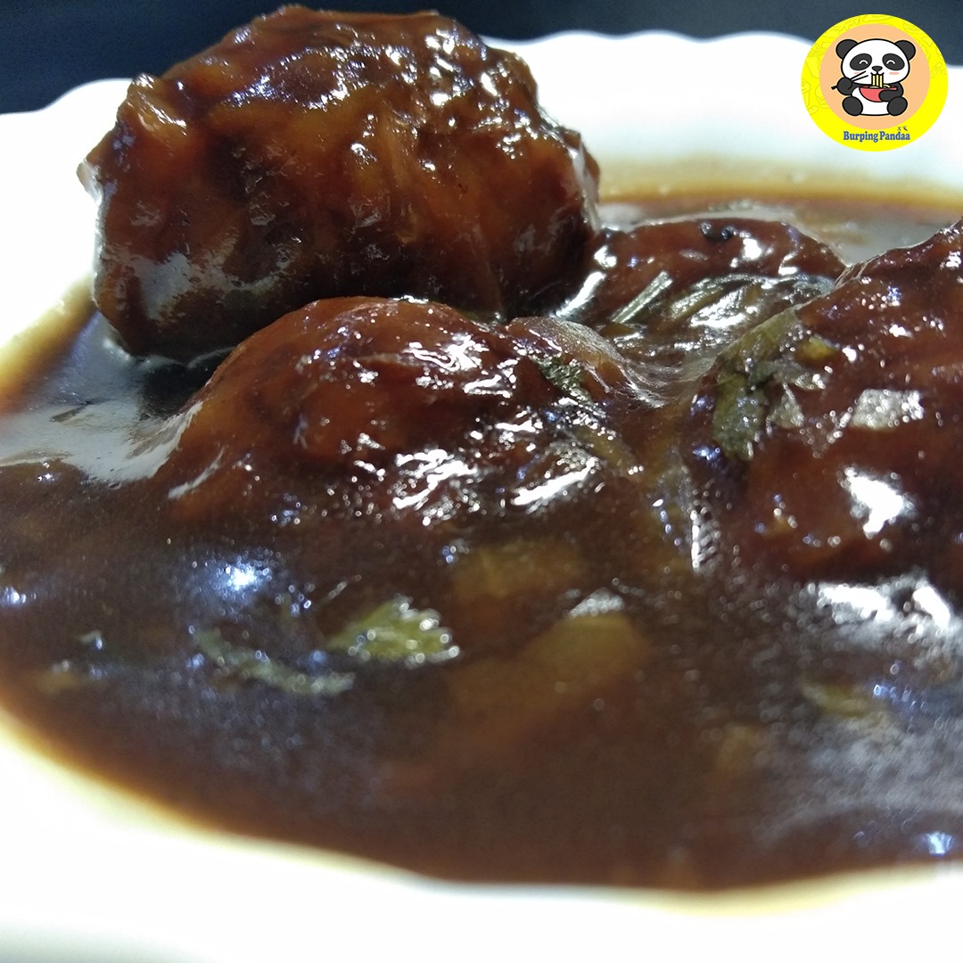 Burping Pandaa - VEG MANCHURIAN 2 to 3 balls of veg manchurian contains ...