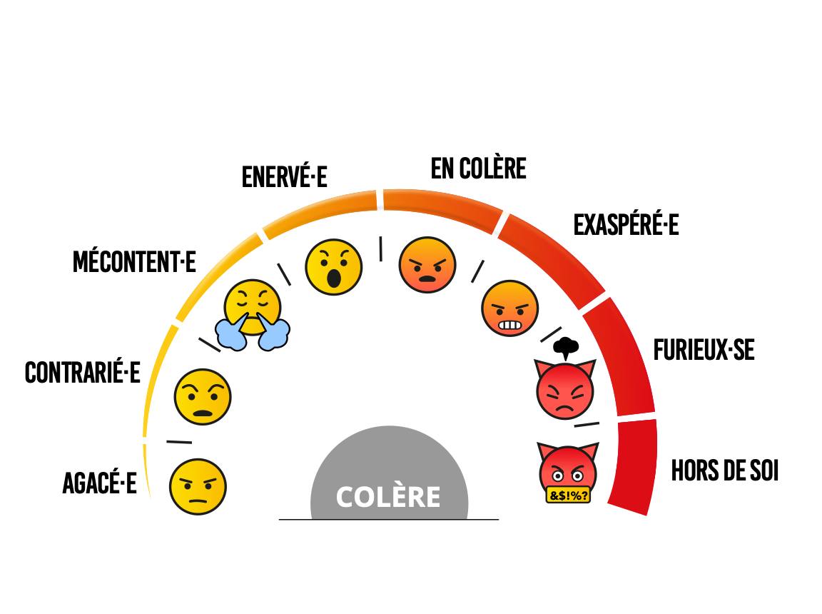 Le sentimètre des 4 émotions de base est un outil simple et utile pour aider à mieux identifier ce que l'on traverse /mieux comprendre ses emotions grace aux sentimetres