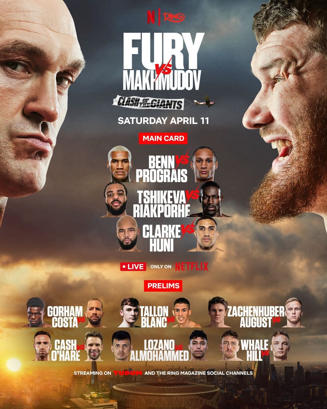 The undercard is set for a HUGE night of boxing next Saturday 
