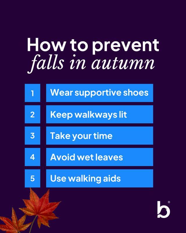 🍄🍁 How To Prevent Falls In Autumn! 🍁🍄 Stay steady this autumn; falls ...