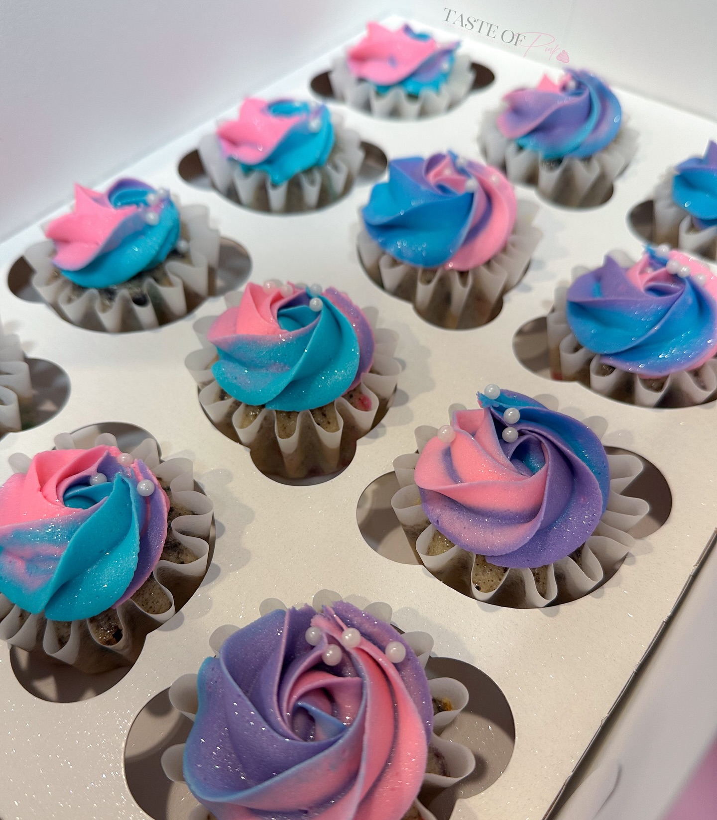 Taste of Pink - Our custom cupcakes can dolled up or... | Facebook