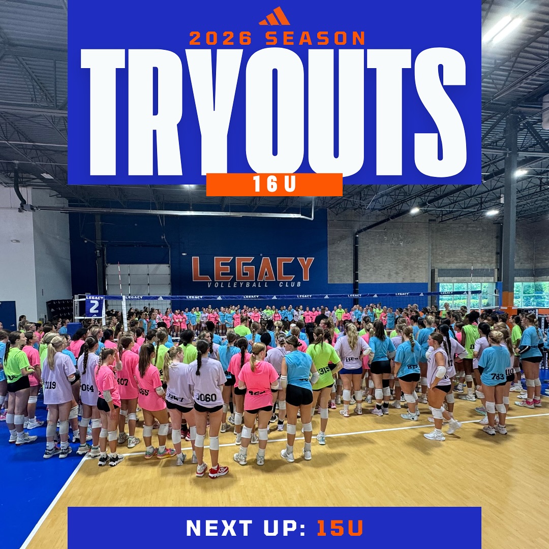 Legacy - TRYOUTS TODAY! 17U & 16U Join the #1 Volleyball Club in ...