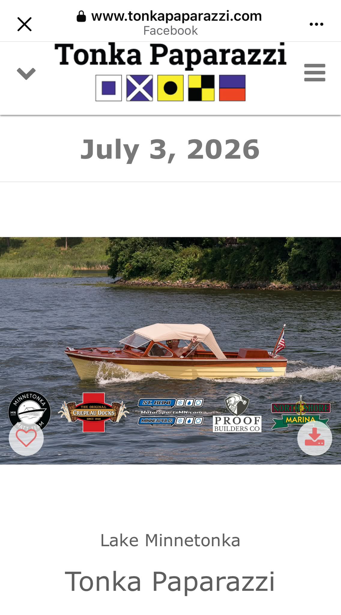 1961 Thompson Sea Lancer on Lake Minnetonka