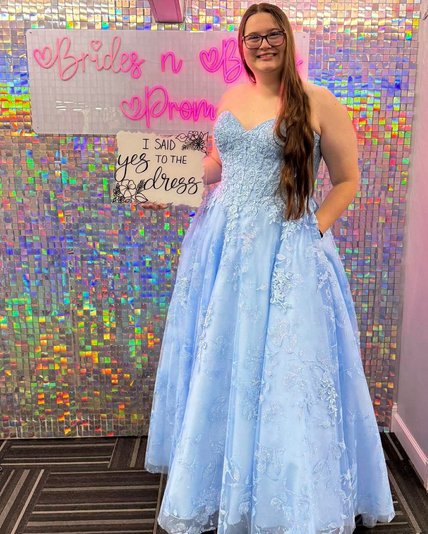 say yes to the dress prom dresses Length is based on size 7/8 and varies 1/4 between sizes Say Yes Long Prom Dresses