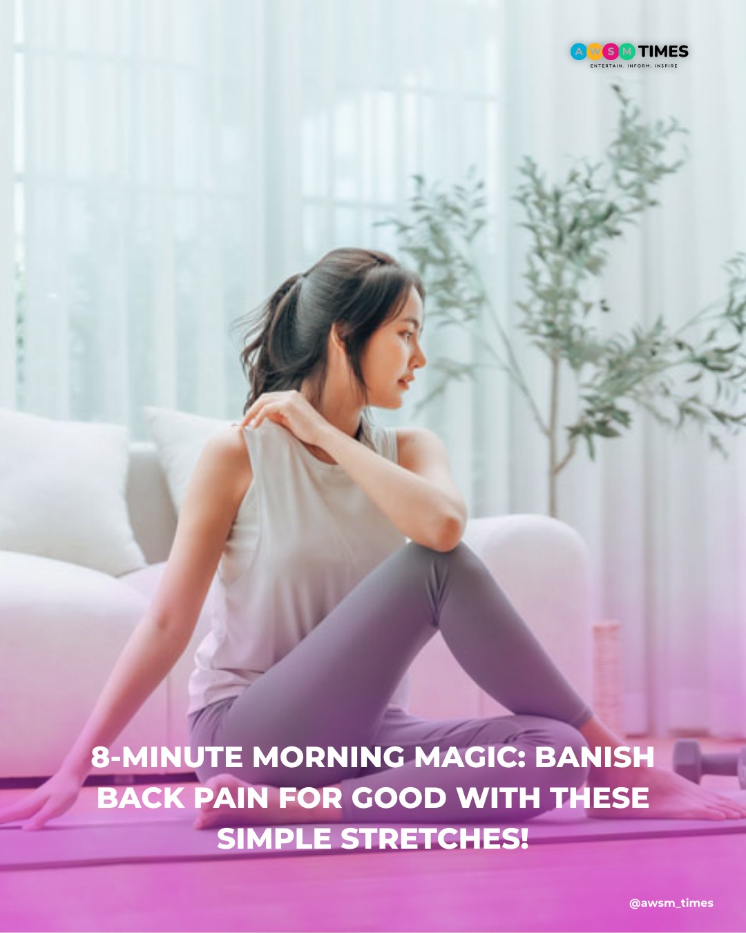 Awesome - Kickstart your day pain-free! This quick 8-minute morning ...