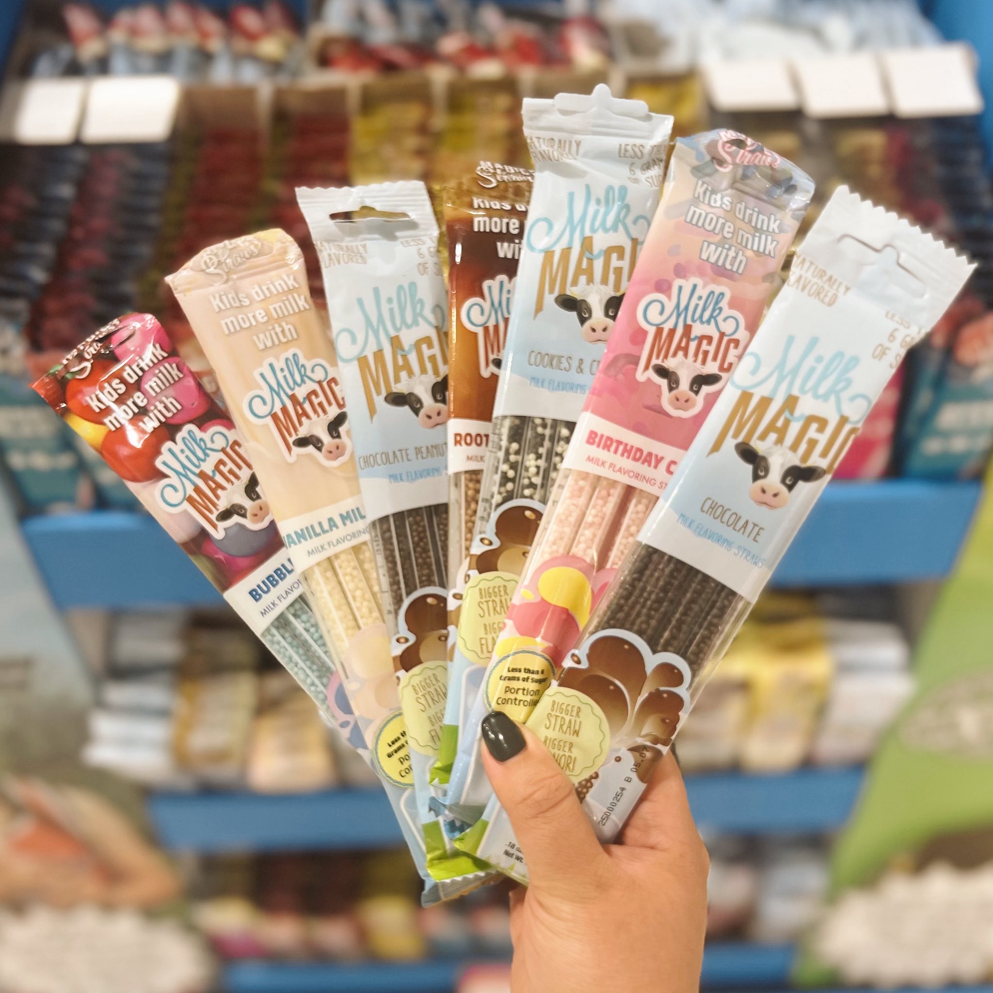 Milk Magic and Water Magic flavor straws now available