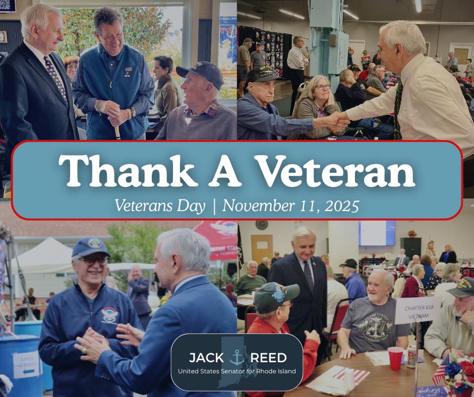 Veterans Day is a time for unity and... - Senator Jack Reed | Facebook
