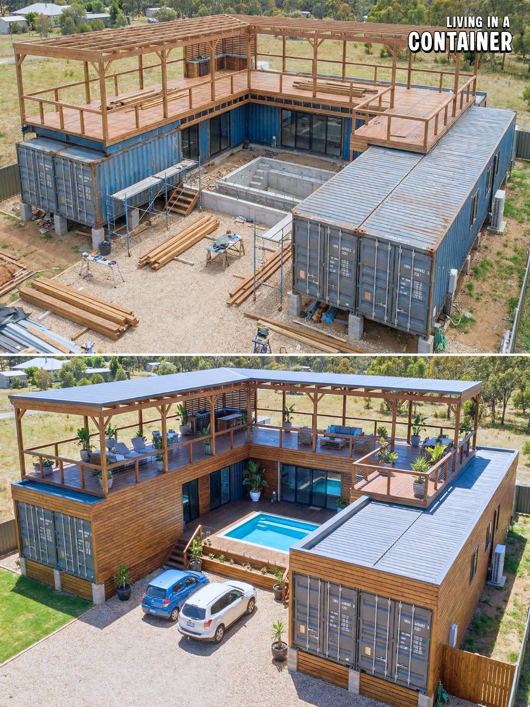 Living - The King of Decks? 👑 This 6-Container Build Is The Ultimate ...