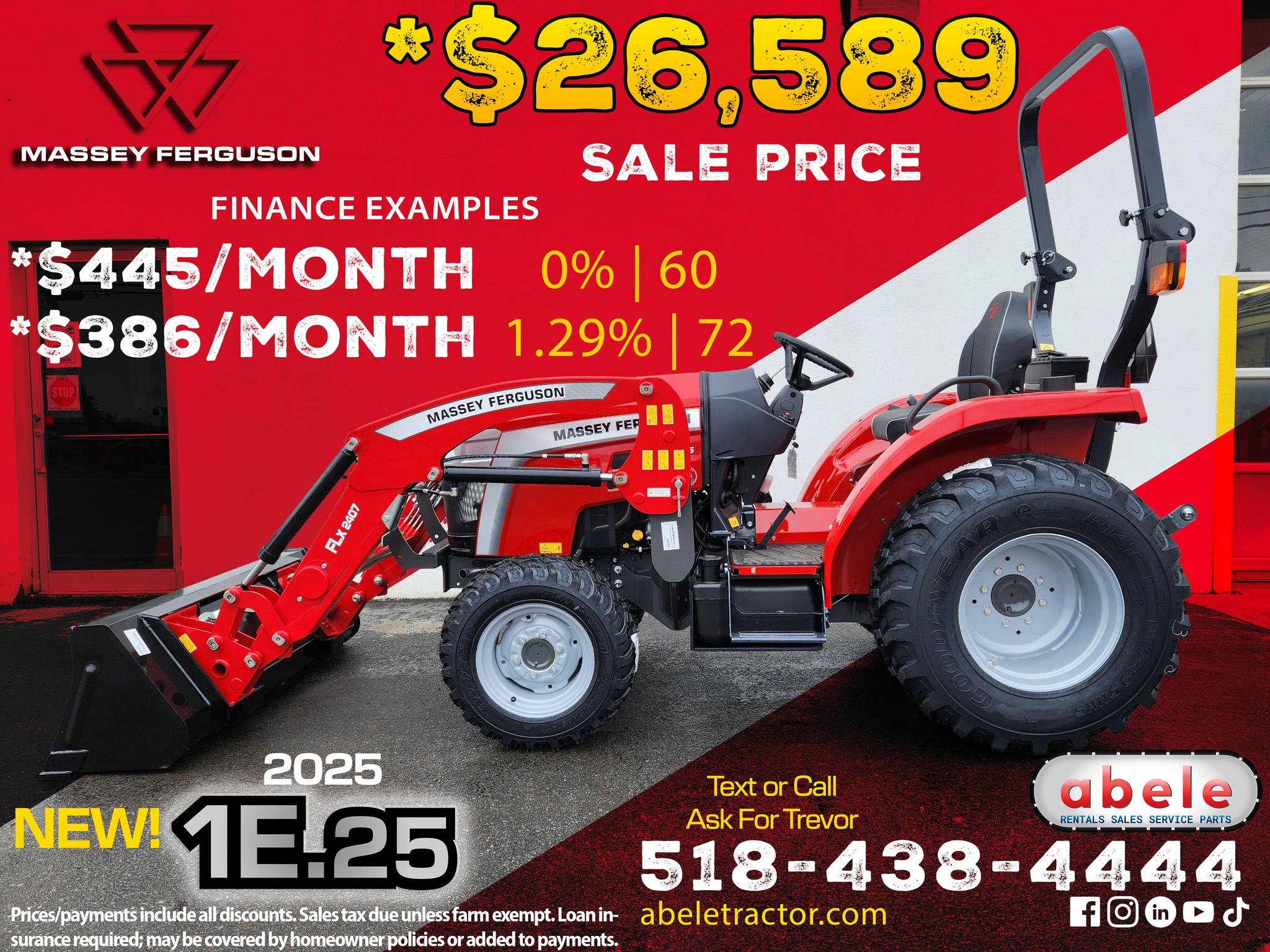 Abele - 🚜 Tractor Tuesday Spotlight! 🚜 The Massey Ferguson 1E.25 packs ...