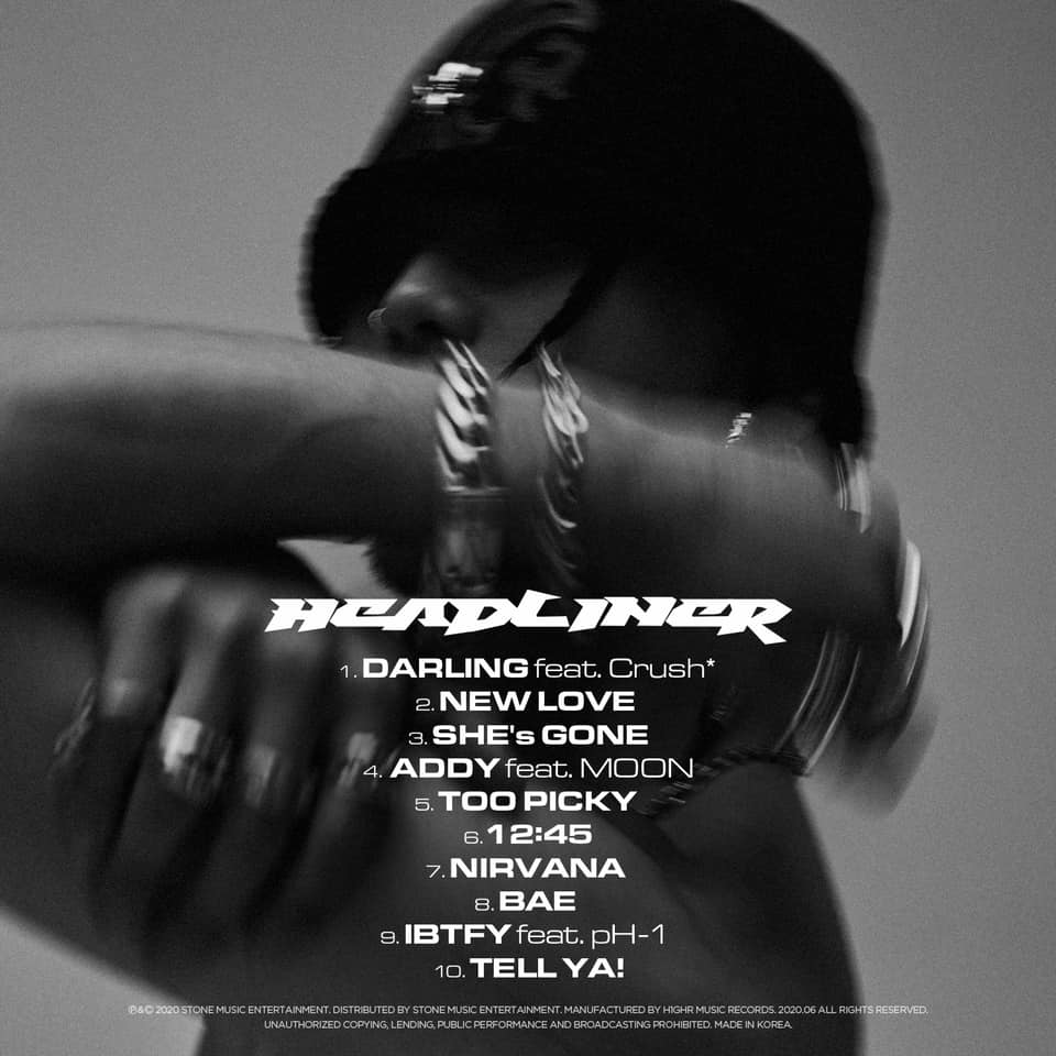Sik-K LP [HEADLINER] Tracklist 📝 2020.06.11 6PM ⠀ 01. 달링